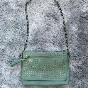 Mint green purse